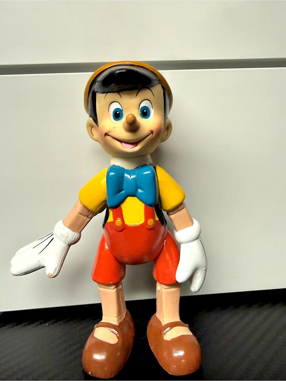Vintage Disney Pinocchio Articulated Figure Movable Posable Plastic Toy 5 1/2"H